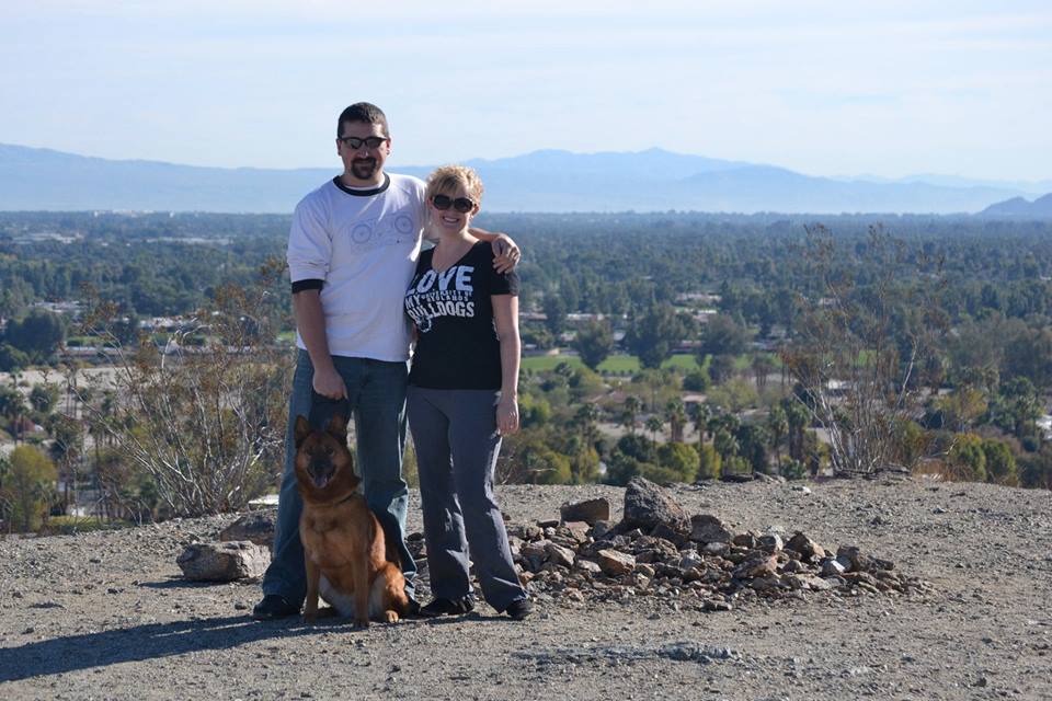Me, my husband (and sometimes HARC lackey) Braden, and our dog Babushka on a hike near our home.