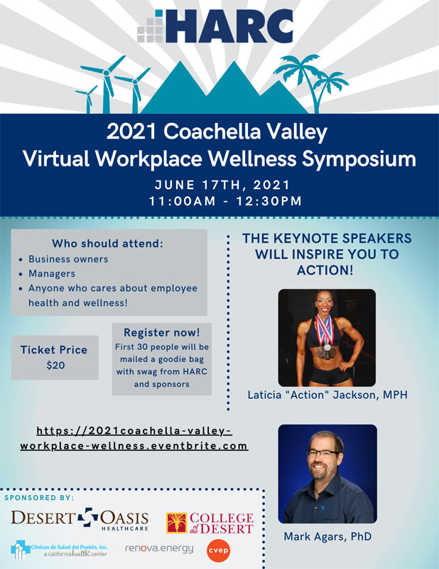 HARC's Coachella Valley 2021 Virtual Workplace Wellness Symposium